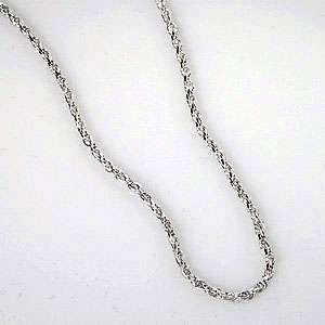 Kordelkette aus Sterlingsilber, 56 cm